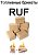 Брикеты топливные RUF (10кг)